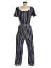 Monteau Stripes Blue Jumpsuit Size M - photo 2
