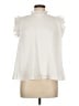 TCEC 100% Polyester White Sleeveless Blouse Size L - photo 1