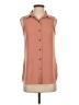 Rachel Zoe 100% Polyester Tan Sleeveless Blouse Size XS - photo 1