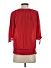 New York Laundry 100% Polyester Red 3/4 Sleeve Blouse Size S - photo 2