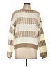 Shein 100% Acrylic Stripes Ivory Pullover Sweater Size L - photo 1