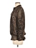 Chico's Animal Print Brown Long Sleeve Blouse Size Med (1) - photo 5
