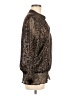 Chico's Animal Print Brown Long Sleeve Blouse Size Med (1) - photo 4