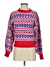 Wednesday's Girl 100% Acrylic Print Red Pullover Sweater Size XXS - photo 1
