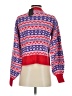 Wednesday's Girl 100% Acrylic Print Red Pullover Sweater Size XXS - photo 2