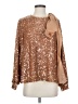 Sachin + Babi Brown Long Sleeve Blouse Size S - photo 1