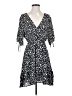 ePretty 100% Rayon Print Black Casual Dress Size S - photo 1