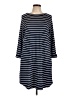 Jess Lea Stripes Blue Casual Dress Size L - photo 1
