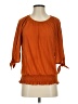 New York Laundry 100% Polyester Orange 3/4 Sleeve Blouse Size S - photo 1