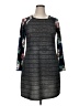 Casa Lee Graphic Gray Casual Dress Size XL - photo 1