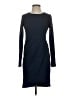 Emploi Solid Blue Casual Dress Size XS - photo 1