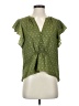 Joie 100% Polyester Green Short Sleeve Blouse Size XS - photo 1