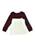 Cat & Jack Color Block Burgundy Sweatshirt Size 3T - photo 2