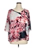 Jennifer Lopez 100% Polyester Pink 3/4 Sleeve Blouse Size 1X - photo 1