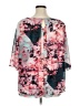 Jennifer Lopez 100% Polyester Pink 3/4 Sleeve Blouse Size 1X - photo 2