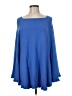 Saachi 100% Acrylic Blue Poncho One size - photo 1