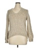 Blue Les Copains Metallic Tan Wool Pullover Sweater Size EU 48 / US 18 - photo 1