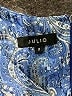 Julio 100% Polyester Paisley Blue Casual Dress Size 8 - photo 7