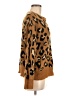 Thyme and Honey Animal Print Brown Pullover Sweater Size M - photo 4