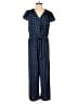 Lularoe Plaid Blue Jumpsuit Size S - photo 1