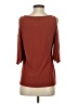 Vince Camuto Orange Burgundy 3/4 Sleeve Top Size S - photo 2