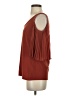 Vince Camuto Orange Burgundy 3/4 Sleeve Top Size S - photo 5