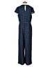 Lularoe Plaid Blue Jumpsuit Size S - photo 2