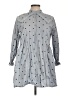 Assorted Brands Polka Dots Gray Casual Dress Size L - photo 1