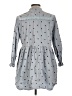 Assorted Brands Polka Dots Gray Casual Dress Size L - photo 2