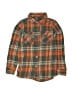 English Laundry 100% Cotton Plaid Orange Long Sleeve Button-Down Shirt Size 6 - photo 1