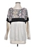 Bibi Paisley Silver Pullover Sweater Size S - photo 1