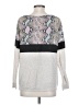 Bibi Paisley Silver Pullover Sweater Size S - photo 2