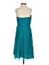David's Bridal 100% Polyester Teal Cocktail Dress Size 4 - photo 2