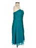 David's Bridal 100% Polyester Teal Cocktail Dress Size 4 - photo 4