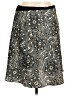 Wrapper 100% Polyester Paisley Silver Black Casual Skirt Size L - photo 1