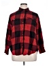 Old Navy 100% Cotton Plaid Red Long Sleeve Button-Down Shirt Size XL - photo 1