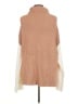 VICI Color Block Tan Turtleneck Sweater Size M - photo 2