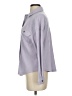 If It Were Me Houndstooth Purple Long Sleeve Blouse Size XS - photo 5