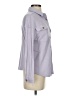 If It Were Me Houndstooth Purple Long Sleeve Blouse Size XS - photo 4