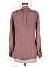 H&M 100% Polyester Burgundy Long Sleeve Blouse Size 6 - photo 2