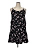 SO 100% Rayon Floral Black Casual Dress Size XL - photo 1