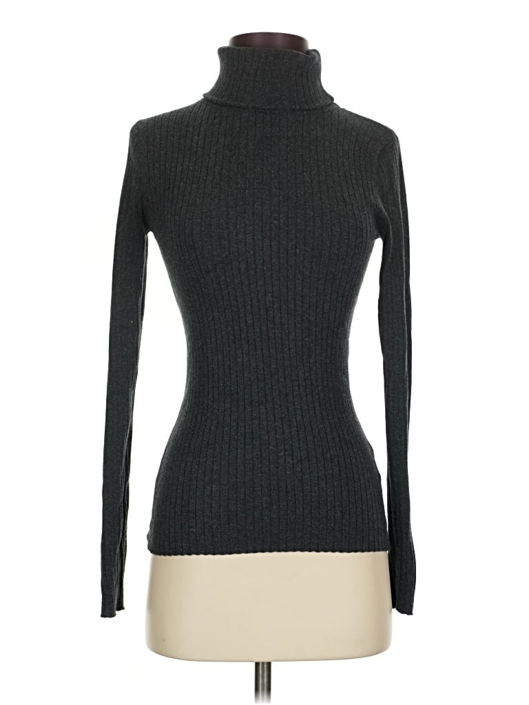 Pre-owned J. Mclaughlin Turtleneck Sweater In Gray