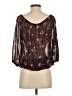 Divided by H&M 100% Polyester Black 3/4 Sleeve Blouse Size 2 - photo 2