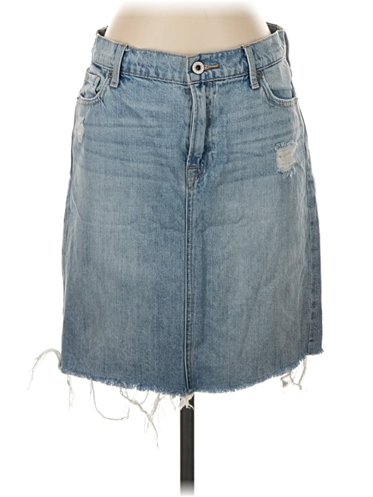 Pre-owned Lucky Brand Denim Skirt In Blue