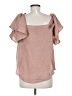 Soprano 100% Polyester Pink Short Sleeve Blouse Size M - photo 2