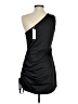 Glam 100% Polyester Solid Black Cocktail Dress Size S - photo 2