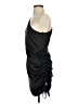 Glam 100% Polyester Solid Black Cocktail Dress Size S - photo 5