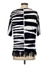 Chico's Stripes Silver Short Sleeve Blouse Size Sm (0) - photo 2