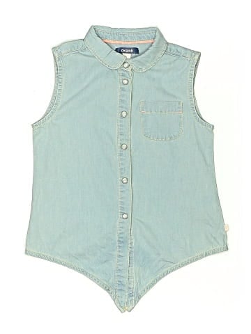 Okaidi Sleeveless Button-Down Shirt (view 1)