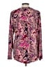 IMAN Paisley Purple Long Sleeve Blouse Size L - photo 2